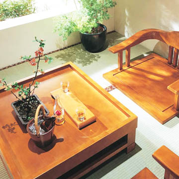和室原木造型桌椅